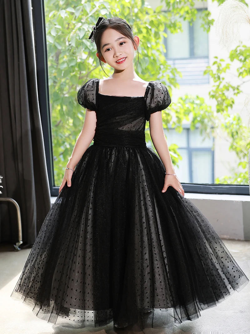 

YZYmanualroom Elegant Girl First Communion Dress Concert Wedding Party Teen Junior Bridesmaid Dress