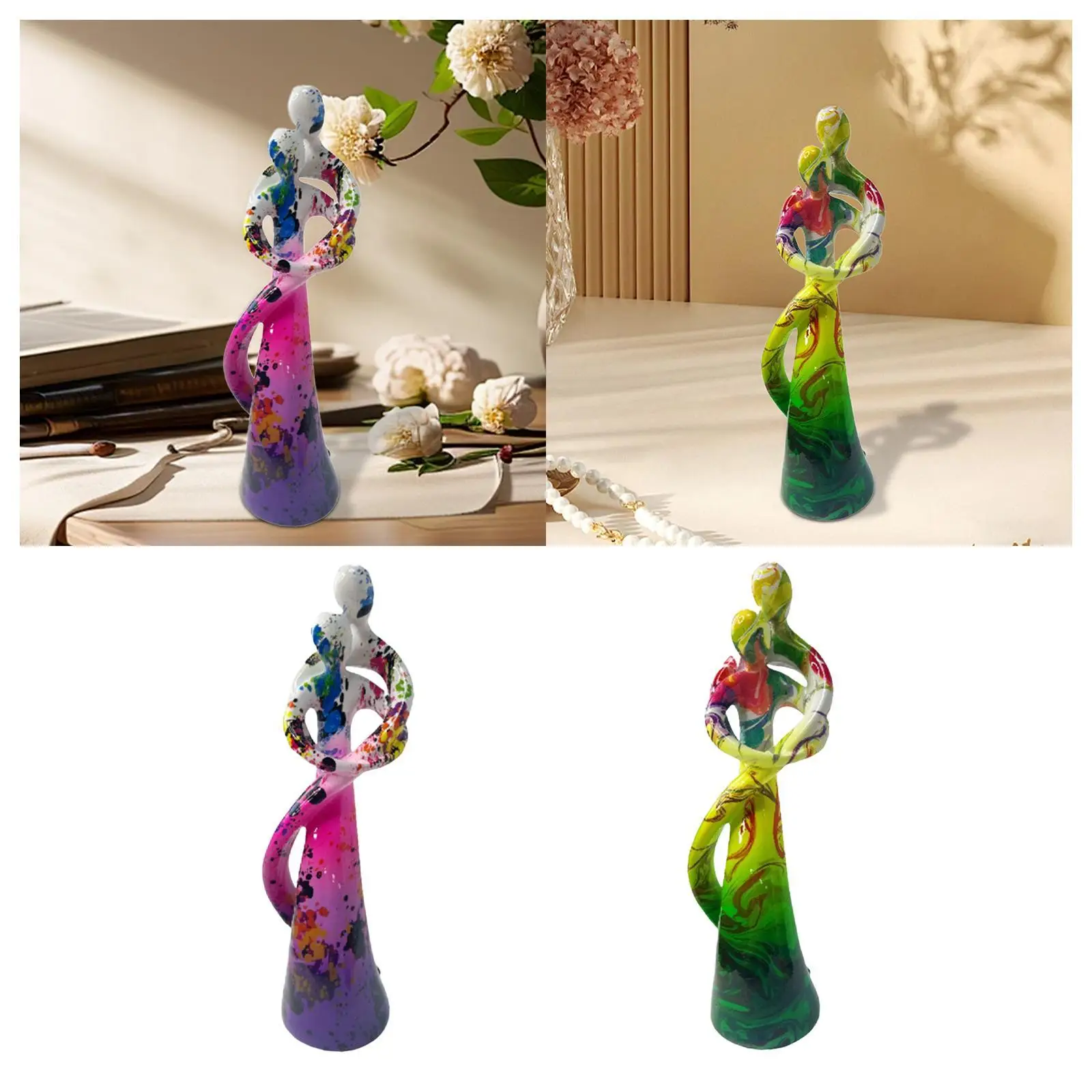 

Embracing Couple Figurine Valentine's Day Decor for Bookshelf Home Office
