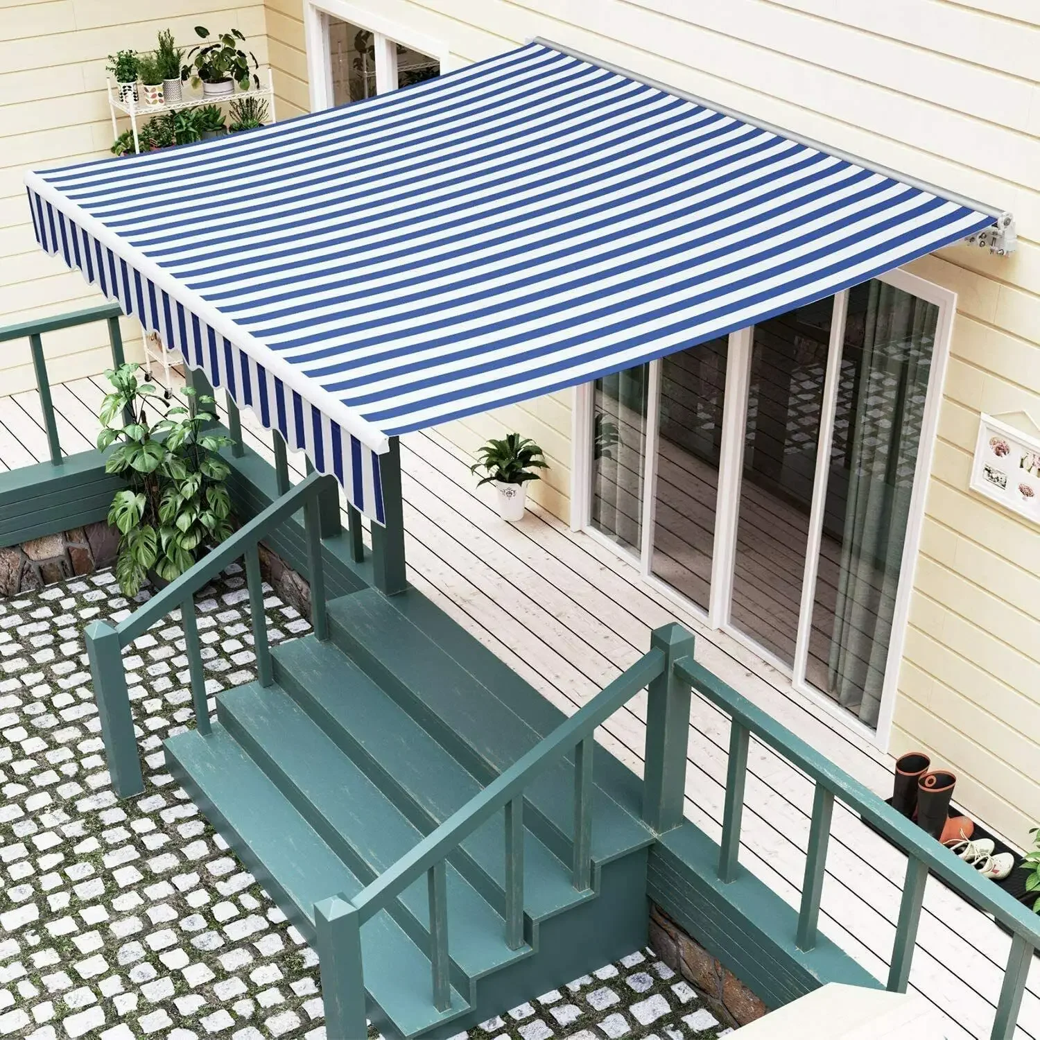 Canopy toldo manual para pátio ao ar livre, jardim Sun Shade, retrátil, multi cor, ajustar abrigo, mais novo, 3x2.5m, 2x2.5m