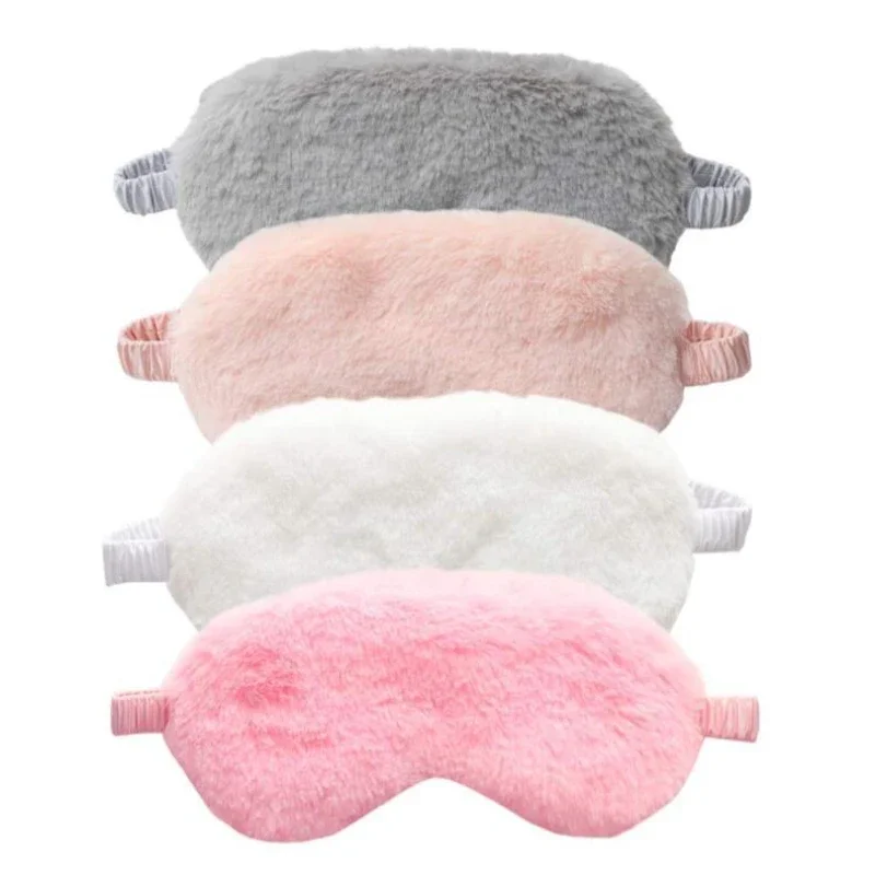 Sleeping Mask Sleeping Blindfold Soft Plush Eye Masks Cute Love Cloud Eye Cover Plush Mask Eyepatch Nap Health Eye Cover