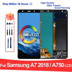 CHOICE AMOLED For Samsung Galaxy A750 LCD SM-A750F Display SM-A750FN SM-A750G For Samsung A7 2018 LCD SM-A750GN SM-A750C