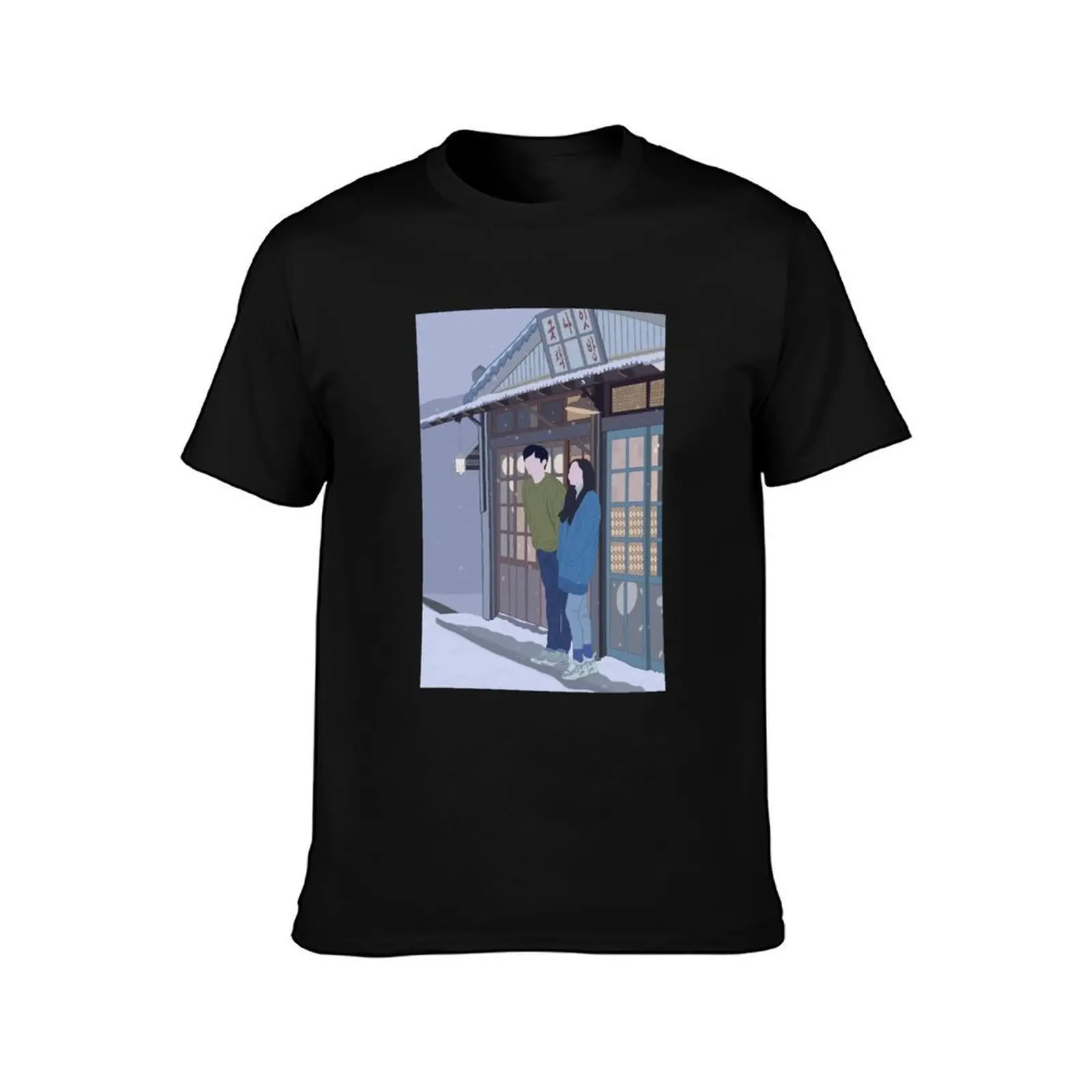 Seo Kang Joon and Park Min Young from When the weather is fine (KDRAMA) T-Shirt Relaxed Casual Short Sleeve Tee T-Shirt