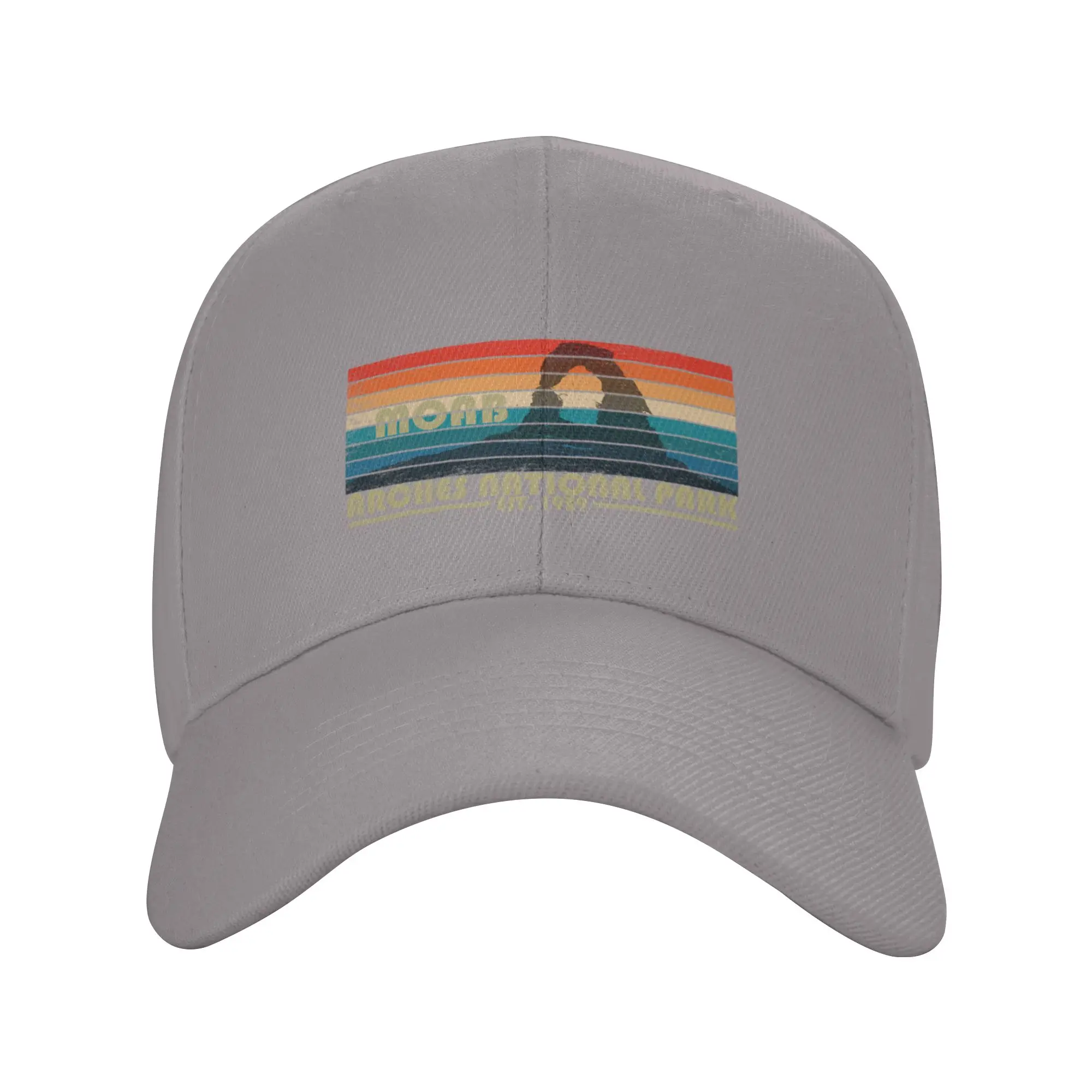 Hot Sale Moab Utah Arches National Park vintage sunset Baseball Cap  Retro Visors  Casual Dating Visors