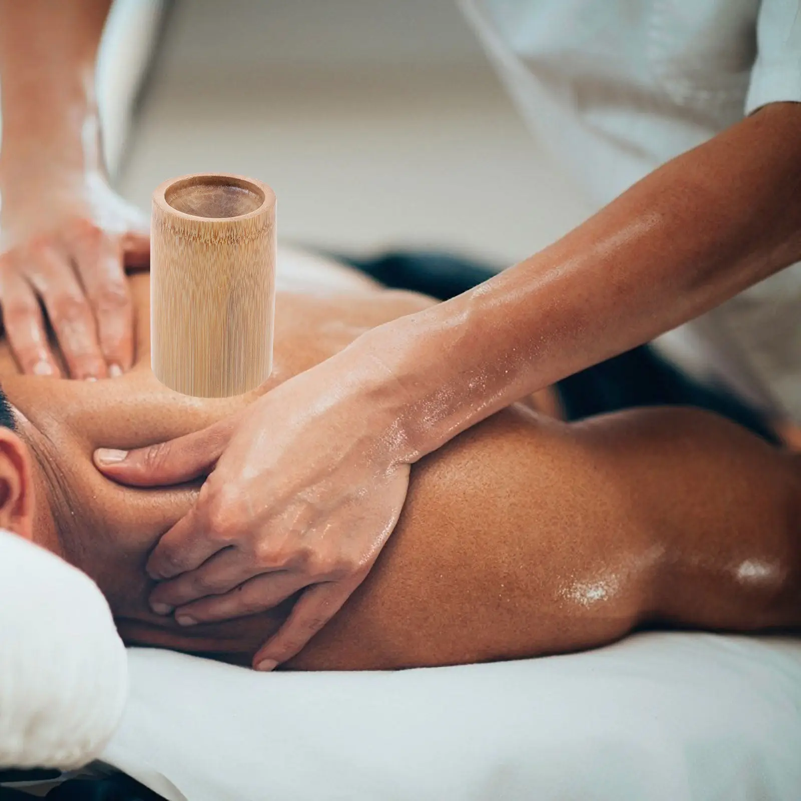 

3Pcs Bamboo Cupping Cups Sturdy Body Massage Therapy Tools Home Salon Use Reliable Cupping Accessories for Muscle Pain Relief