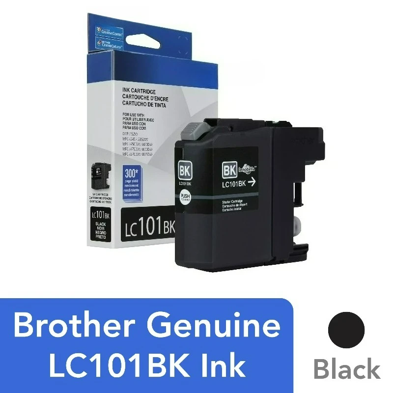 

Genuine LC101BK Standard-Yield Black Printer Ink Cartridge