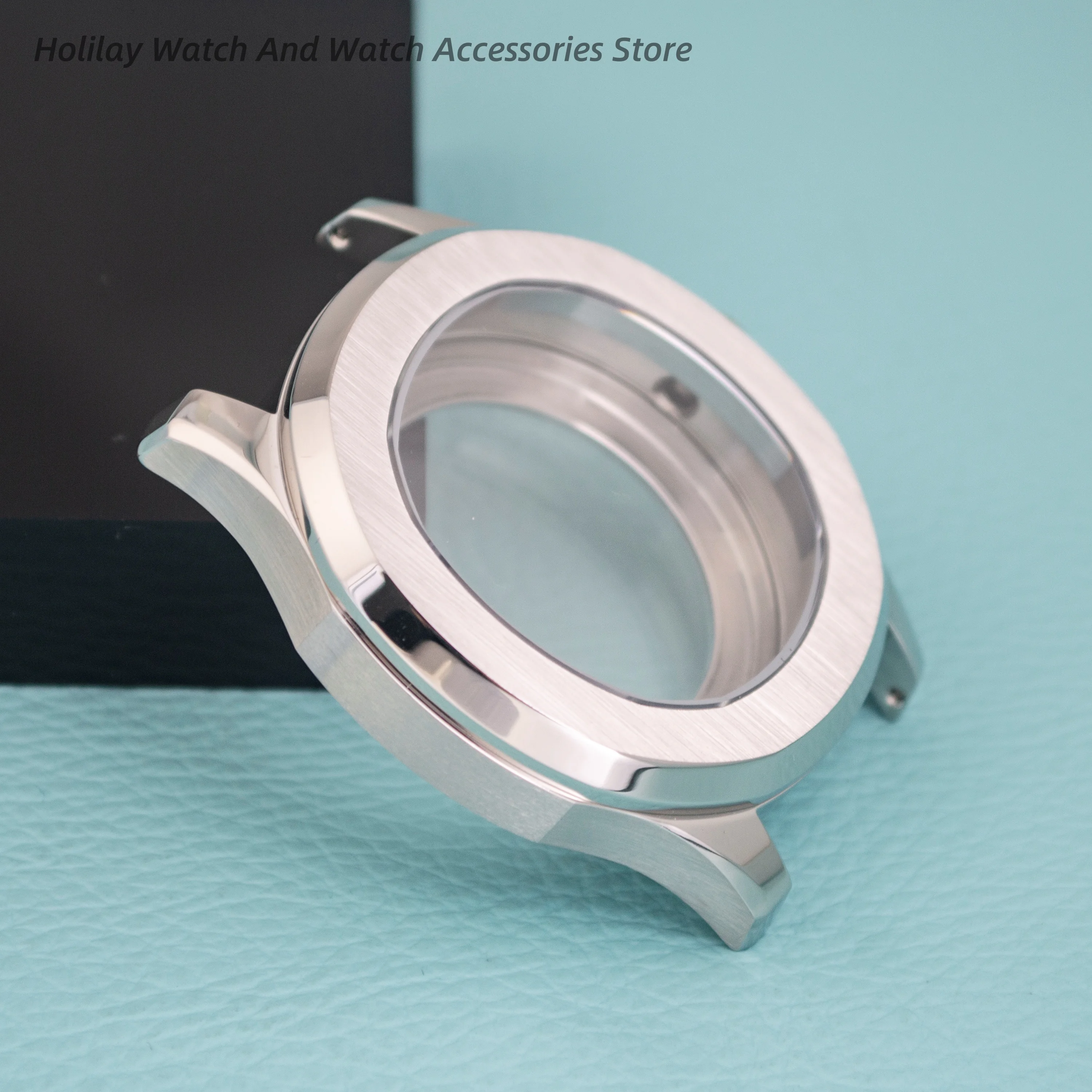 

for AQUANAUT Nautilus NH35 Case Stainless Steel Sapphire Glass 10ATM Waterproof Watchcase fit NH35 NH36 42MM Watch Case