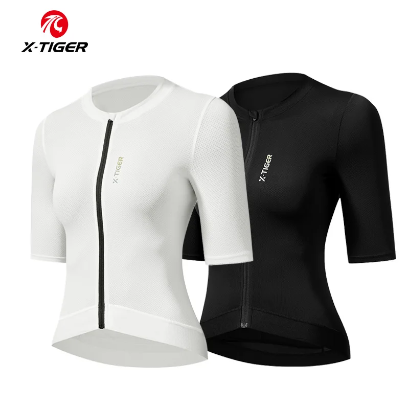 

X-TIGER Women's Cycling Jersey Breathable Mesh Fabric Short Sleeve Shirt UV Protection UPF50+ MTB Road Bike Cycling Top