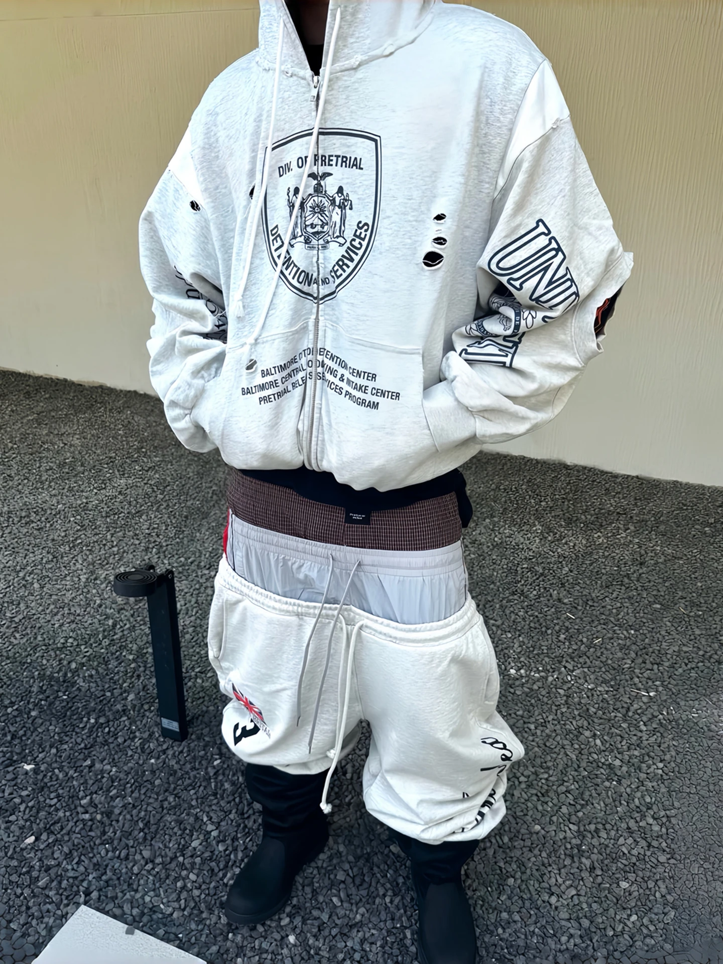 Protocol Index Talk Faded Print Hooded Open Cardigan Jacket for Men And Women Cotton Casual Streetwear Summer 2026