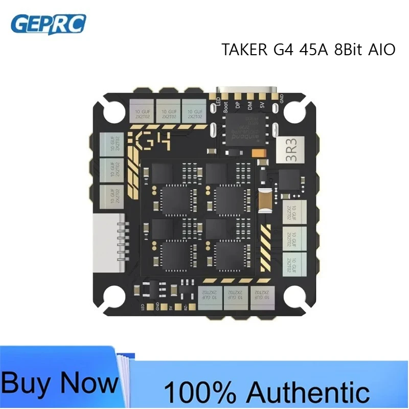 GEPRC TAKER G4 45A 8Bit AIO G473 Flight Controller 45A ESC 2-6S Stable FPV Freestyle Components
