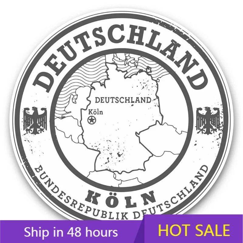 

Deutschland Germany Koln Travel Sticker Accessories Vinyl Decal Decorative Suv Bodywork Guitar Motorcycle Helmet Decals