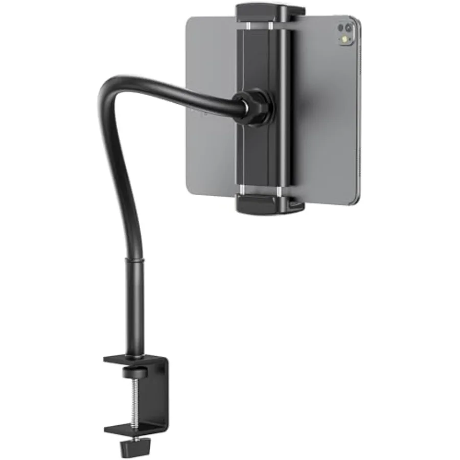 

Tablet Stand for Desk Gooseneck iPad Holder Clamp Mount 360 Adjustable Arm Mount for iPad Pro/Air/Mini Kindle Fire Galaxy Tabs