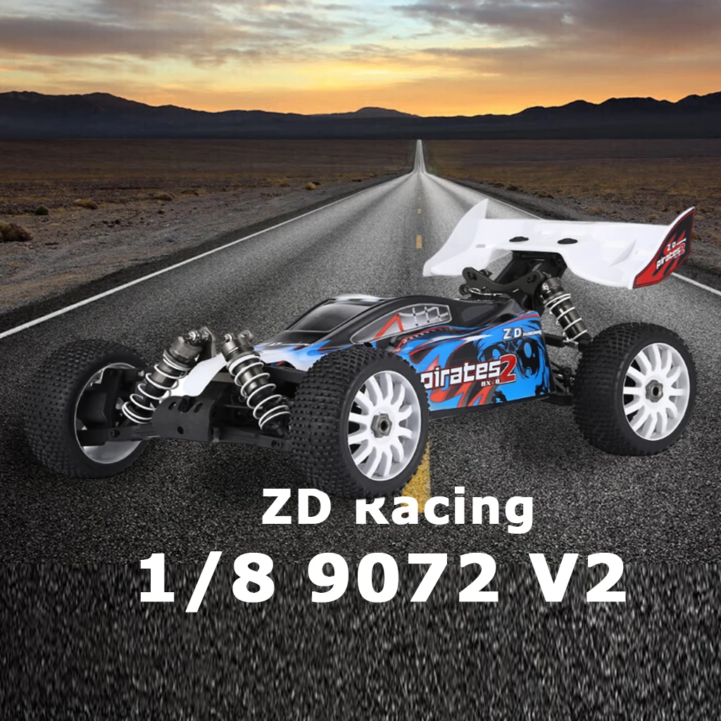 

1/8 ZD Racing 9072 V2 Радиоуправляемая машина 2,4G 4WD Бесщеточный багги RTR 08425 Высокоскоростная противоударная система 80 км/ч Радиоуправляемые автомобильные игрушки