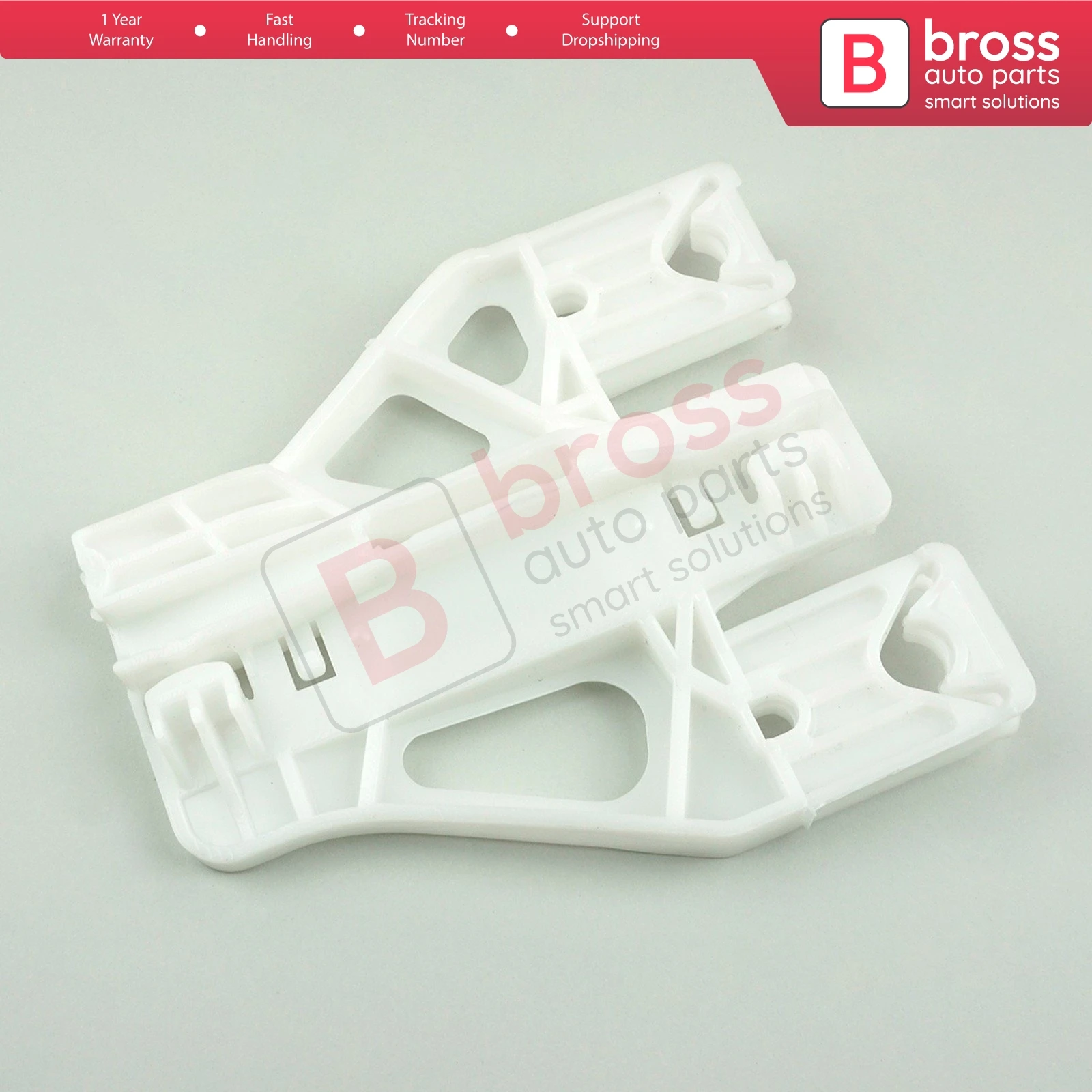 Bross BWR5002 Electrical Power Window Regulator Repair Clips Brackets Rear Right Door 8K0839462 for AUDI A4 S4 B8 2008-2015