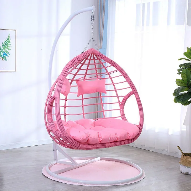 Basket Chair Home Indoor Swing Rattan Rocking  Balcony Outdoor Double Net Celebrity Bird's Nest