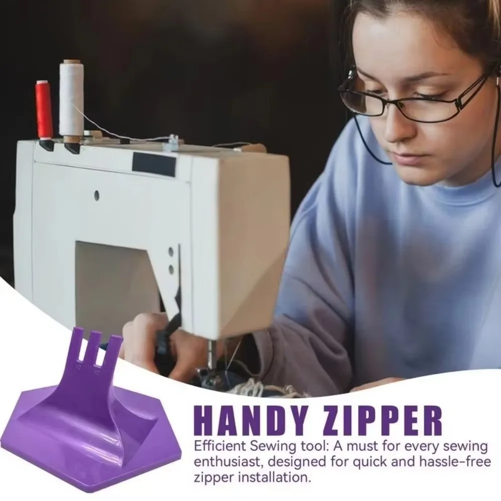 

Пластиковый квилтер, удобный зажим для молнии, принадлежности для шитья своими руками, ползунки, инструмент для установки молнии, швейные крепления