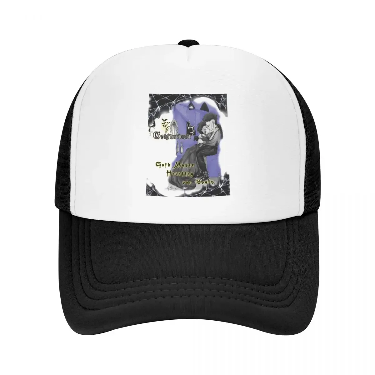 Goth Music Haunting Our Souls Baseball Cap Snap Back Hat Golf Cap Luxury Hat Sun Hat For Children Caps For Women Men's