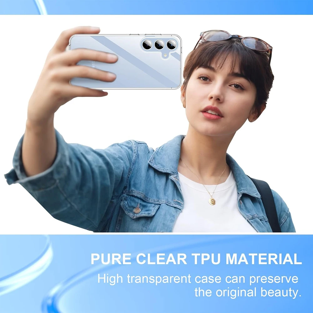 360° Full Body Cover Clear Phone Case For Samsung Galaxy S24 S23 S21 FE S22 Plus Ultra Hybrid Hard PC Shell Silicone Shockproof