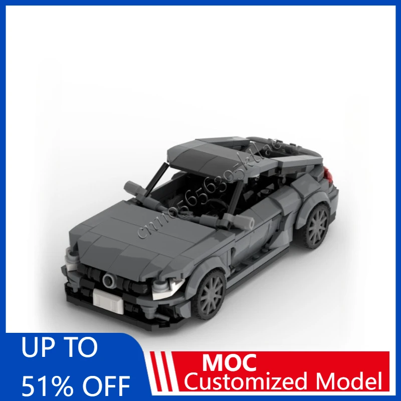 

425 шт. MOC Technology Racing серый суперкар модель строительные блоки скоростной автомобиль кирпичи игрушки для детей и взрослых подарки на день рождения и Рождество