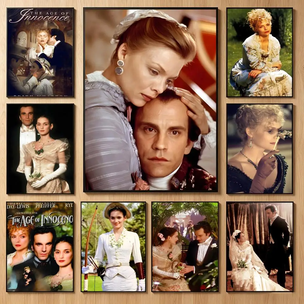 Refined Period Drama T-The Age of Innocence Poster Classic Self-Adhesive PP Wall Sticker for Living Room Bar Decor Gift