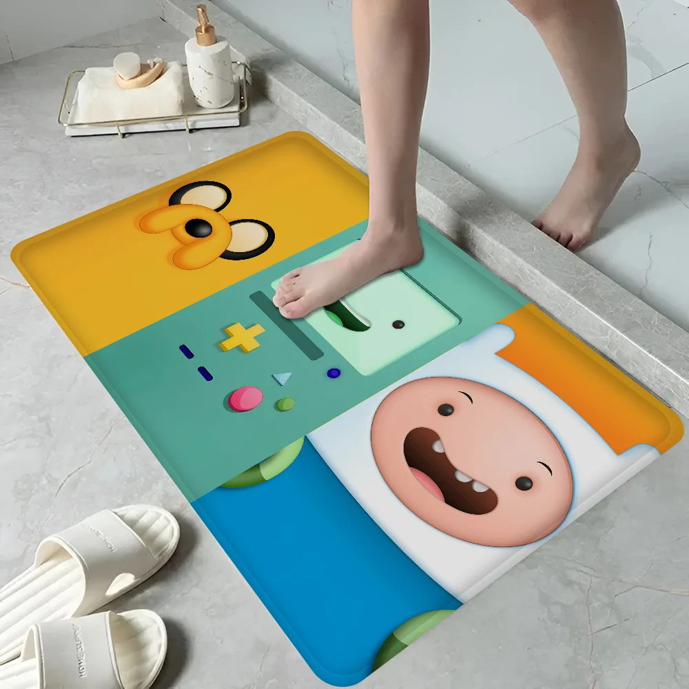 Cute cartoon adventure time Entrance Door Mat Nordic Style Bedroom Living Room Doormat Home Balcony Anti-Slip Modern Home Decor