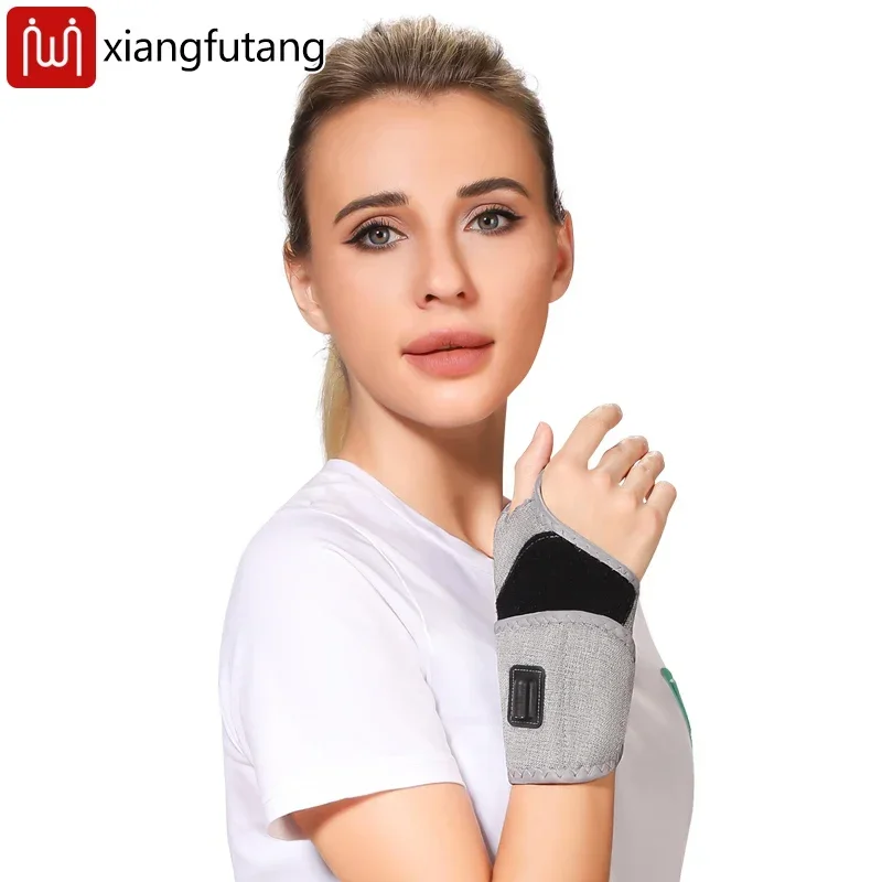 

Red Light Electric Heating Wrist Support -Vibration Massager Relieves Joint Pain,Overuse Injury,Arthritis 3-Level Timer USB Port