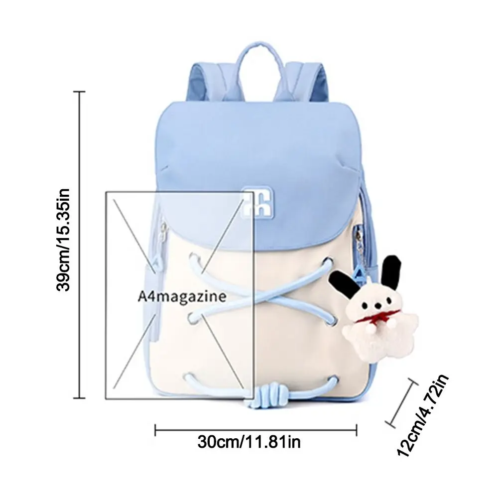 حقيبة ظهر عصرية ذات سعة كبيرة ملونة كورية متعددة الوظائف حقيبة كتب كاجوال قابلة للتنفس حقيبة ظهر مدرسية للطلاب