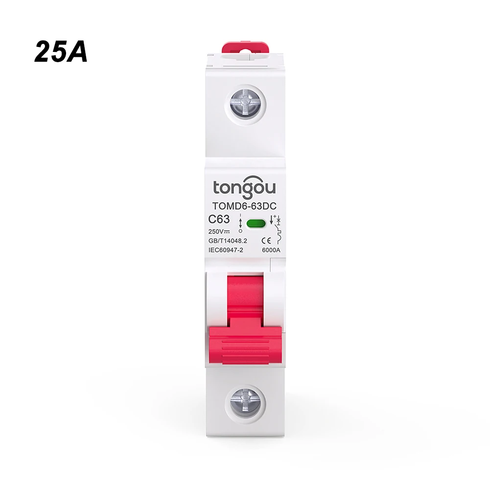 1-biegunowy wyłącznik automatyczny DC Wyłącznik rozłączający Wydajne uzyskiwanie energii Ochrona przed przepięciem Niezawodna wydajność
