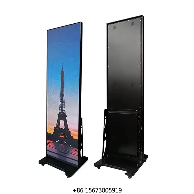 

Портативный умный рекламный LED-экран P2.5 с 4G WiFi для помещений, цифровой LED-дисплей для торговых центров