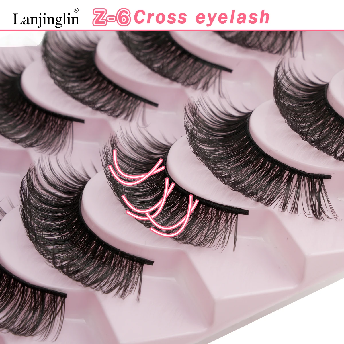 Fake Eye Lashes 3/10 Pairs Full Straip Russian 3D Mink Lashes Handmade Wispy Fluffy Thick False Eyelashes Makeup Tool Cílios