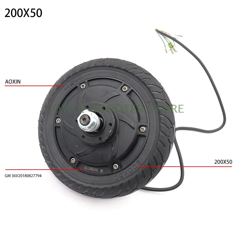 8 Inch Electric Scooter Motor 200x50 Motor-wheel for KUGOO M2 E100 E150 E200 ESpark   Tire Accessoires