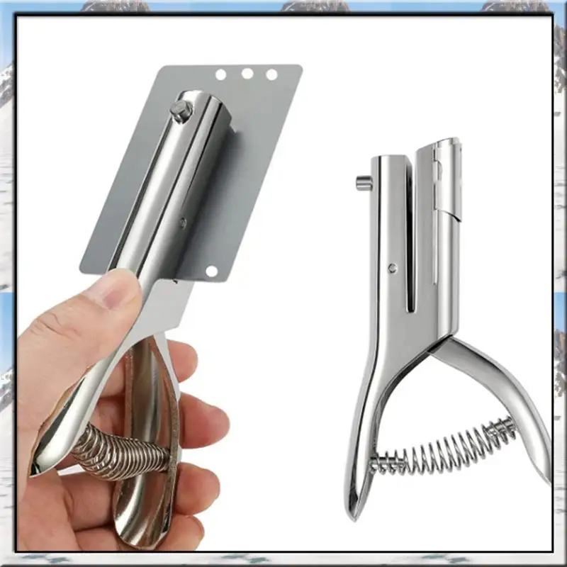 

AS59 -2X Single Hole Puncher 3Mm Round Hole Puncher Portable Hand-Held Long Hole Puncher