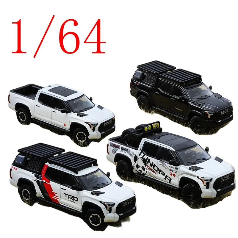 

GCD литой под давлением масштаб 1/64 модель автомобиля Toyota из сплава Toyota TundraPickupTruck XK70 TRD Pro Play транспортные средства игрушка для мальчика подарок оригинальная коробка