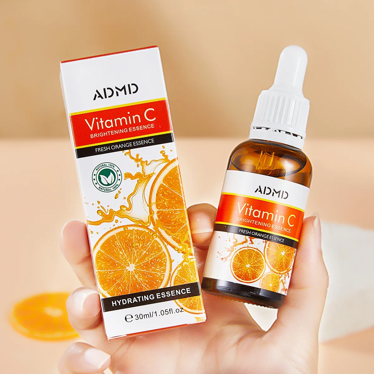 Vitamin C Brightening Essence Moisturizing Anti Wrinkle Facial Serum for All Skin