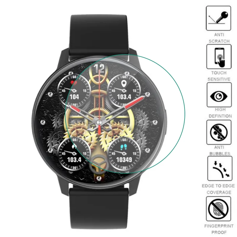 ソフトTpuスマートウォッチ保護フィルム,クリアスポーツスクリーンプロテクターカバー,colmi 31スマートウォッチ用アクセサリー,5個