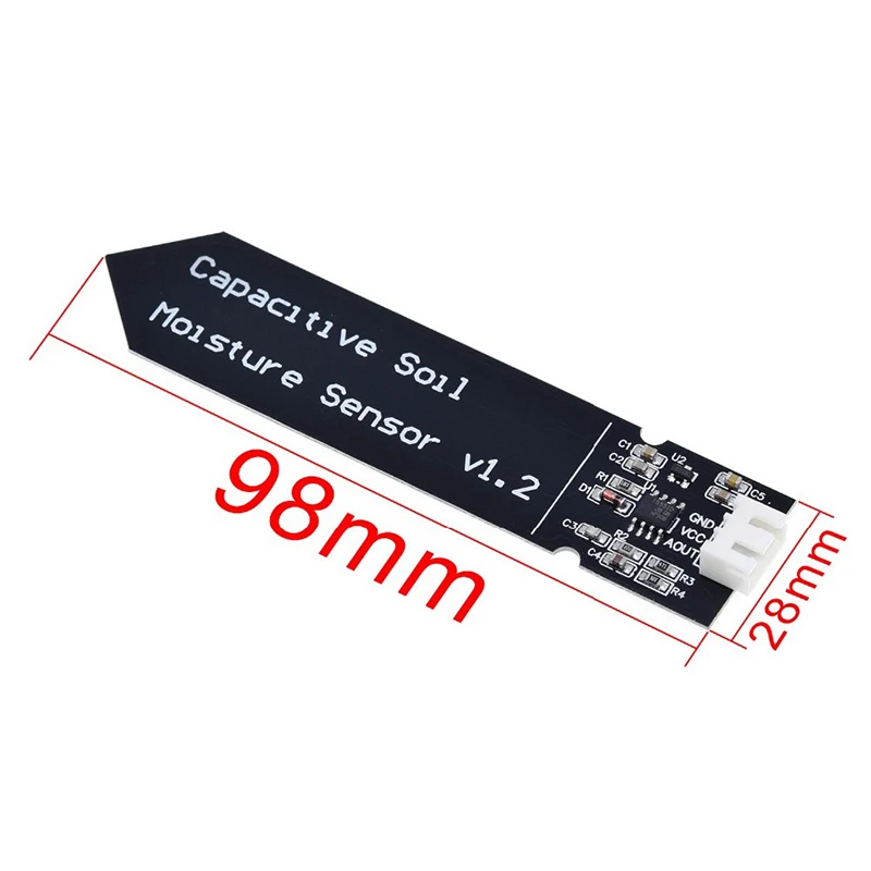 5/10Pcs Capacitive Soil Moisture Sensor Module Wide Voltage Soil Humidity Digital Display Relay Control Module For Watering