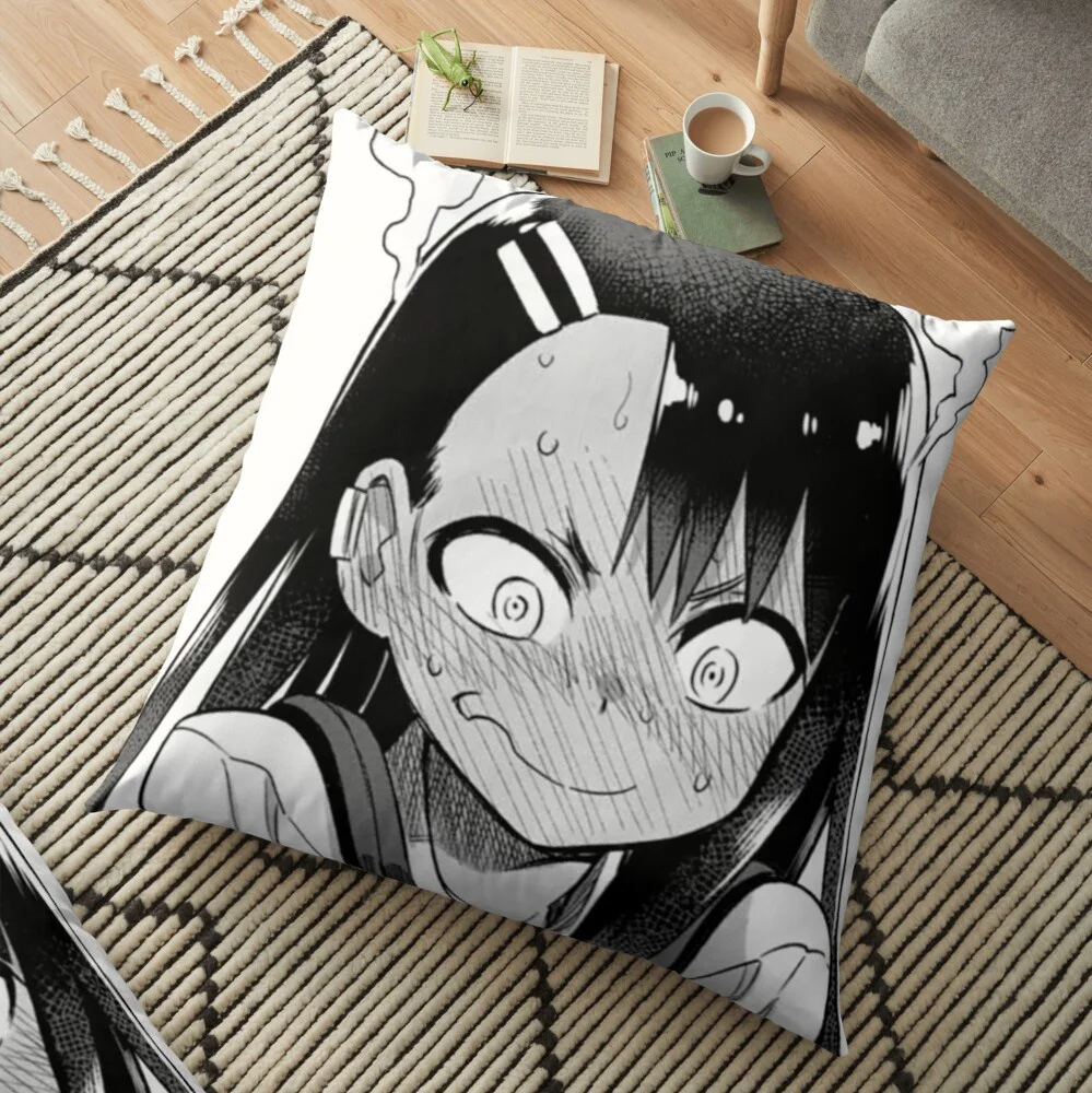 Ijiranaide Nagatoro San Nagatoro Embarrased Pillow Cases Sofa Car Throw Pillow Cushion Cover Home Decoration