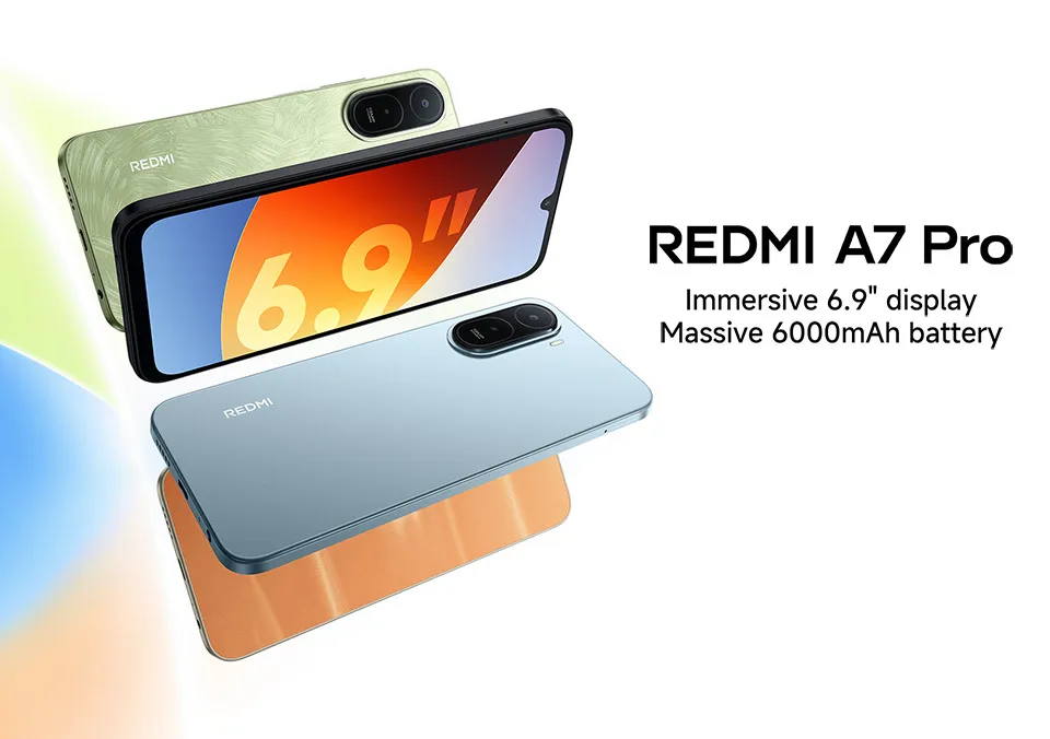 Global Version Xiaomi Redmi A7 Pro Smartphone ROM 6000mAh 15W Charging Octa-core UNISOC T7250 13MP Camera 120Hz 6.9" LCD Display