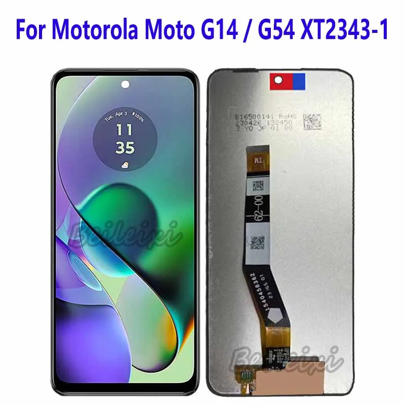 For Motorola Moto G54 XT2343-1 XT2343-4 LCD Display Touch Screen Digitizer Assembly For Moto G14 PAYF0010IN XT2341-2 XT2341-3