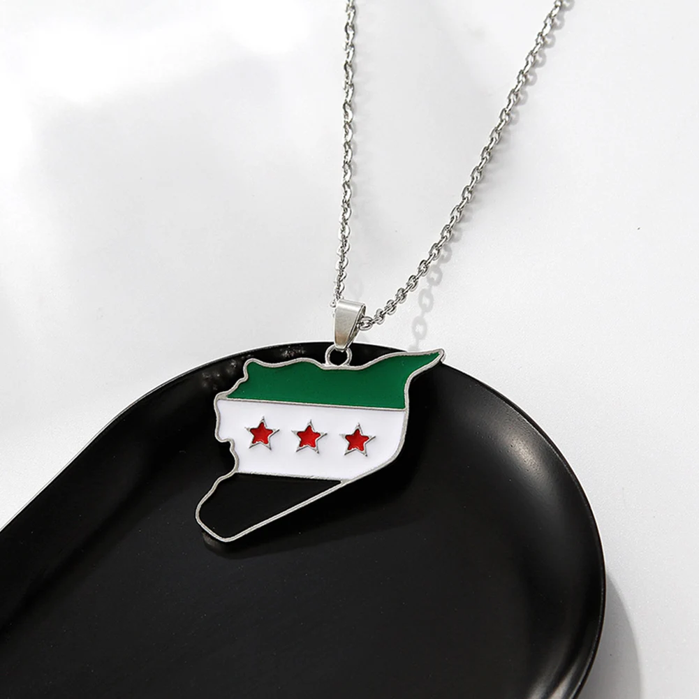 قلادات الموضة السورية سلسلة سلسلة الجمهورية العربية السورية لملابس الحفلات اليومية قلادة سيريا قلادة سوريا