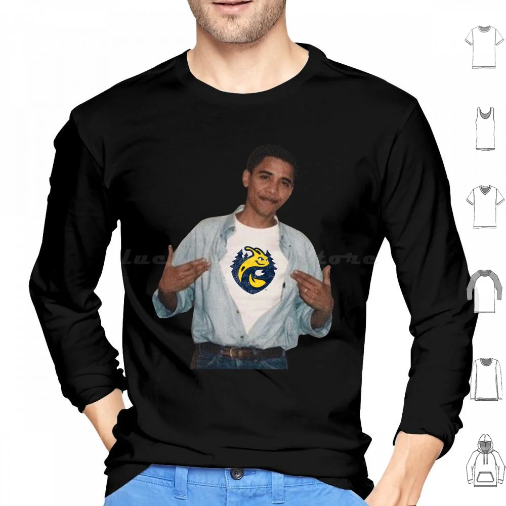 Ucsc-Obama Hoodie cotton Long Sleeve Uc Ucsc College California University Banana Slugs