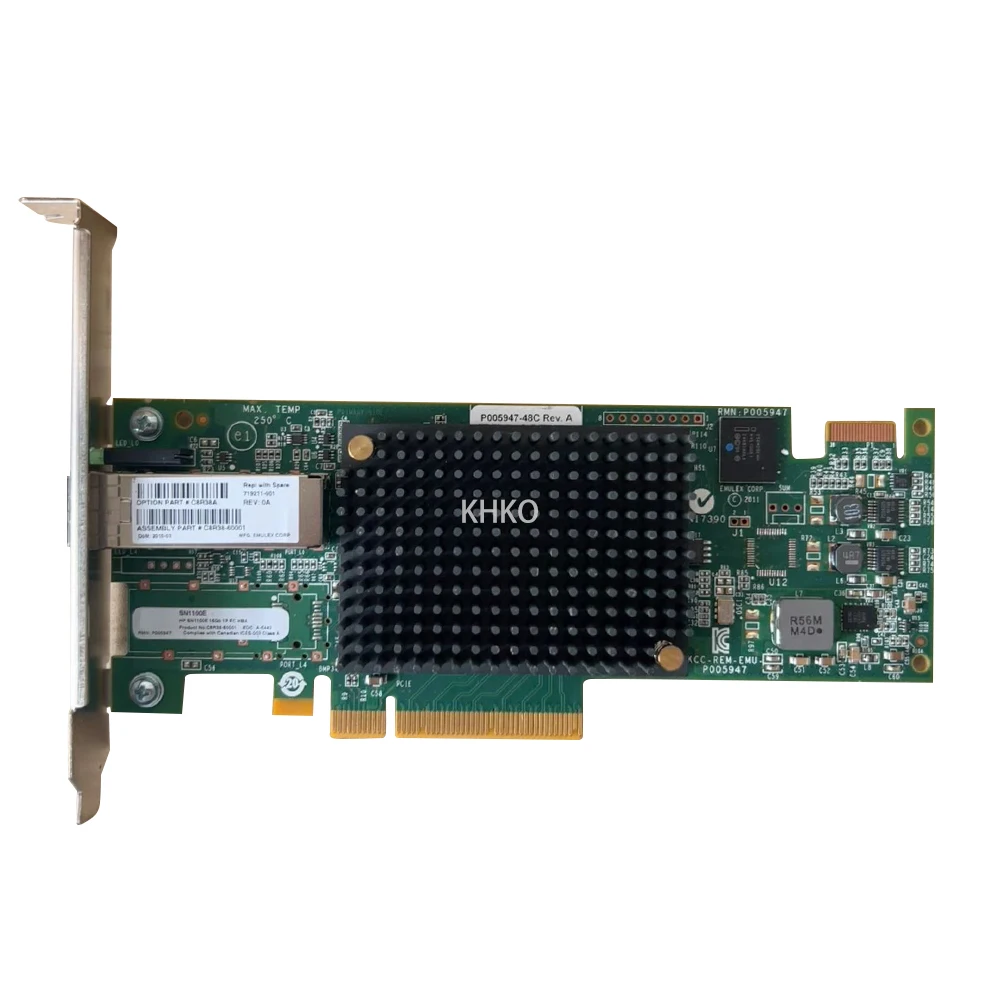 Used C8R38A SN1100E 719211-001 16GB Single Port Fibre Channel Host Bus Adapter HBA Fiber Optic Card Network Card C8R38-60001