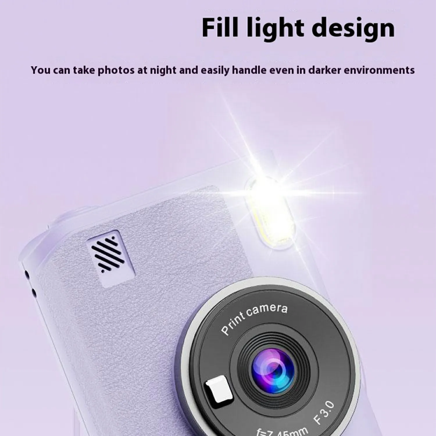 Caméra à impression instantanée pour enfants, enregistreur vidéo HD 1080P, Zoom 8X, appareil photo numérique pour filles et garçons, meilleur cadeau d'anniversaire et de noël, carte 32 go
