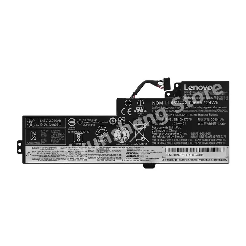 Lenovo Thinkpad A475 A485 T470 T480 TP25 Original Laptop Battery 01AV489 01AV419 01AV420 01AV421 SB10K97576 SB10K97577