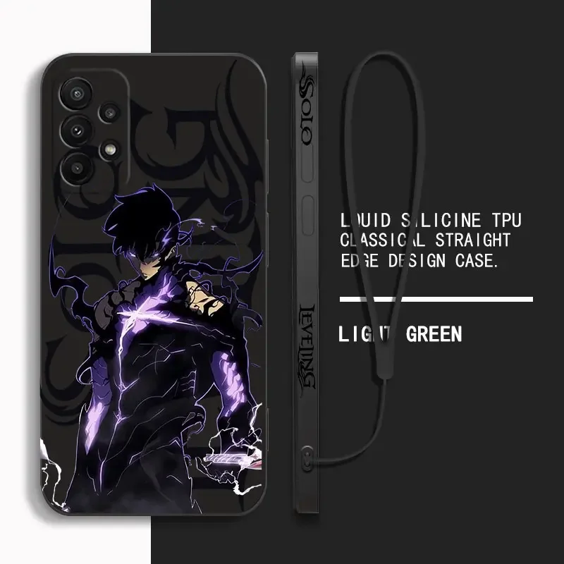 Anime Solo Leveling Case For Samsung A54 A34 A73 A53 A33 A23 A14 A13 A03S A04 A04S A04E A72 A52 A52S A32 A22 A12 A71 A51 4G 5G