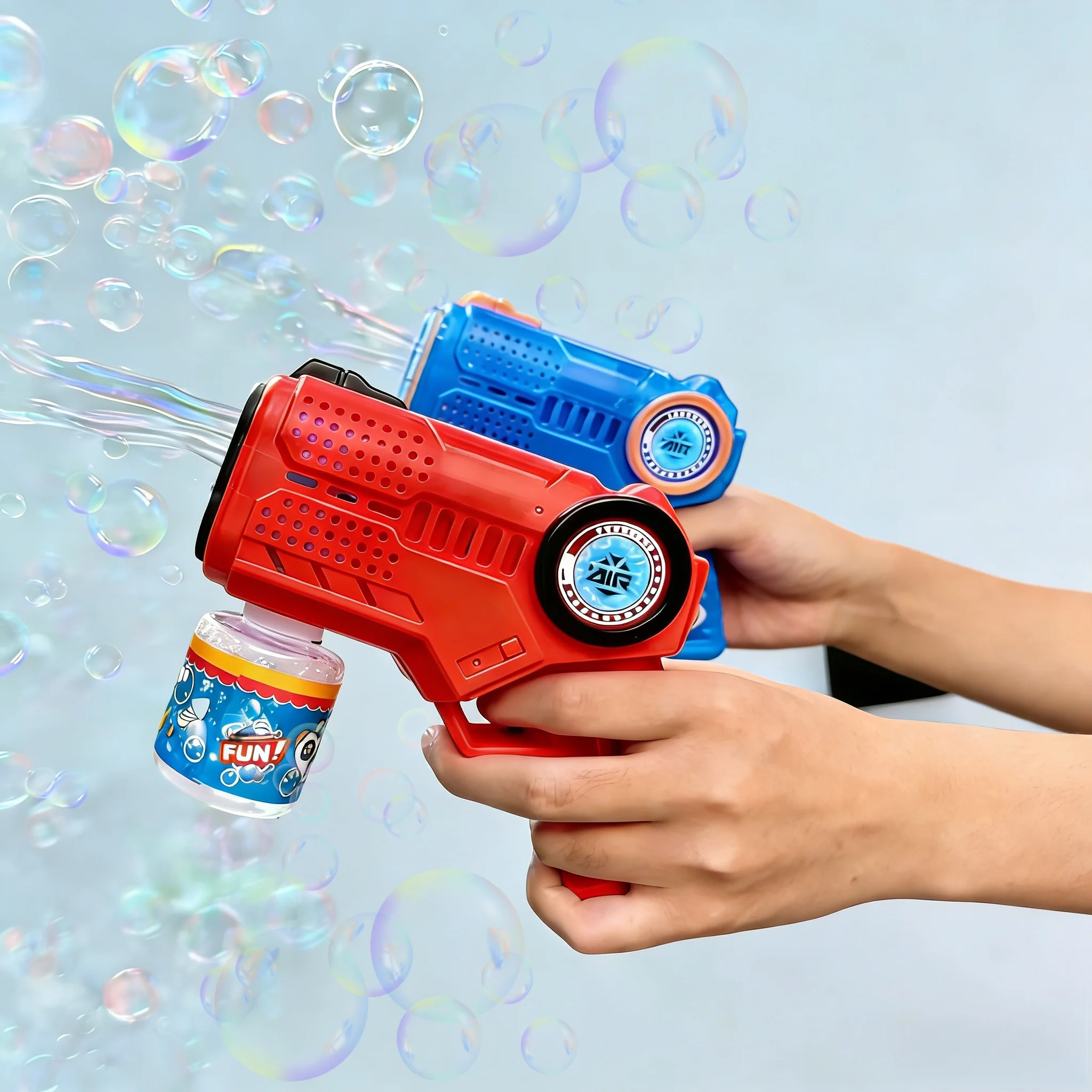

Ручной электрический светящийся пистолет для мыльных пузырей с жидкостью для мыльных пузырей для летних мероприятий на открытом воздухе, свадеб и вечеринок, портативное развлечение