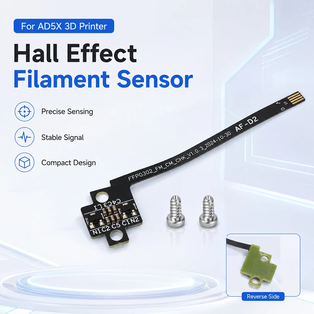 Hall Effect Filament Runout Sensor Replacement Spare Parts For Flashforge AD5X 3D Printer Filament Detection Sensor