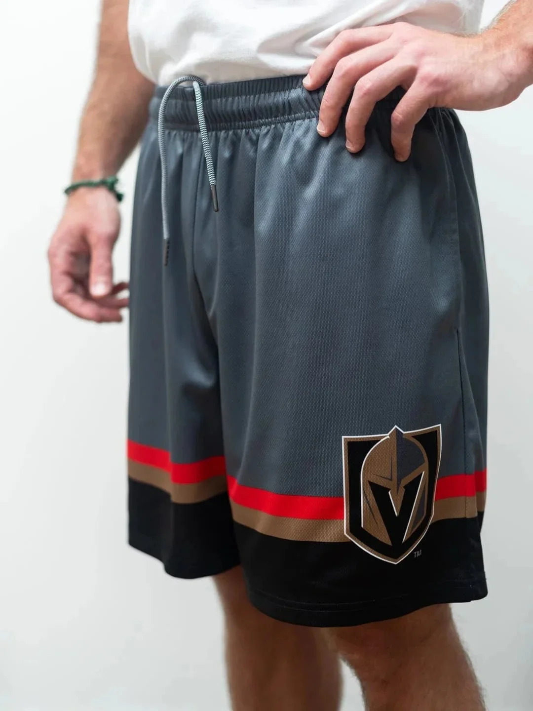 2026 New Vegas Golden Knights Ice Hockey Jersey American Retro Street Sports Shorts 3D Quick Drying Beach Pants for Men