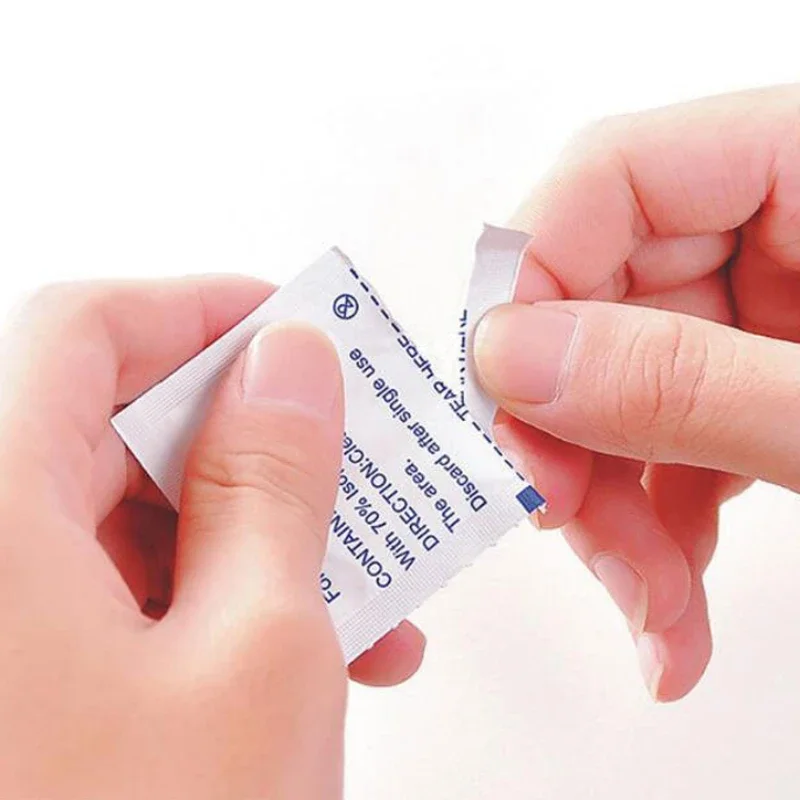 10-100Pcs Disposable Alcohol Disinfection Cotton Versatile Phone Screen Car Detail Glasses Clean Wiper Cotton Auto Maintenance