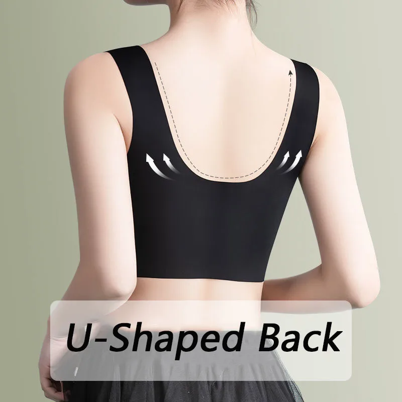 Seamless Bras For Women Large Size Top Comfortable No Wire Push Up Bra Underwear Yoga Fitness Sport Female Lingerie L-3XL