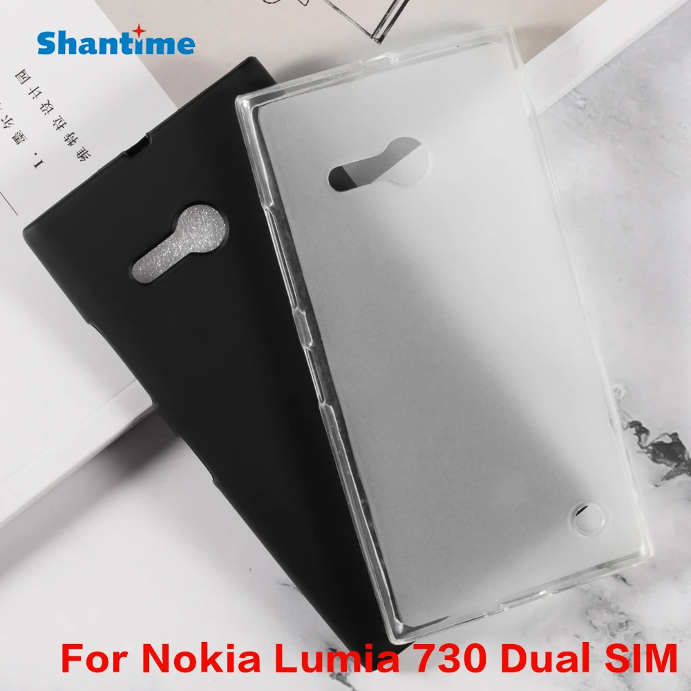 Чехол гелевый для Nokia Lumia 730 с двумя SIM-картами, защитный чехол-накладка для Nokia Lumia 730 с двумя SIM-картами, мягкий чехол из ТПУ